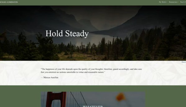 Screenshot of Author Portfolio