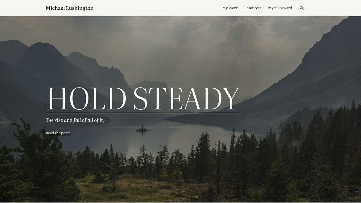 Screenshot of Author Portfolio